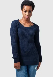 Женский длинный свитер с широким воротником Urban Classics, Navy