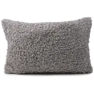 Декоративная подушка Curly Kissen Rolf Gözze, серебристый/однотонный