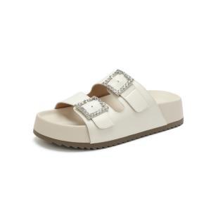 Женские сандалии-слайдеры из полиуретана, устойчивые к истиранию, быстросохнущие, с амортизацией, цвета экрю JOSINY, Ecru