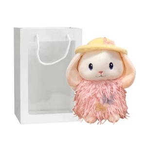 Милые плюшевые кролики-качалки для ушей, высота 30 см MERCONSER, розовый