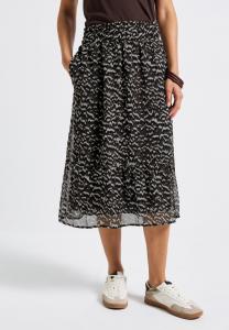 Юбка Street One GEMUSTERTER , Braun/Dark Brown