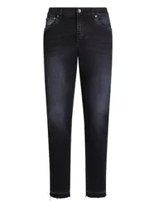 Джинсы с бахромой DOLCE & GABBANA, черный