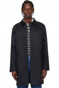 A.P.C. Темно-Синий городской плащ-макарон