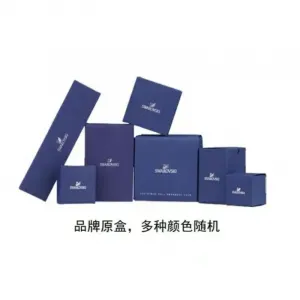 Swarovski Rhodium plated Колье Women's Blue