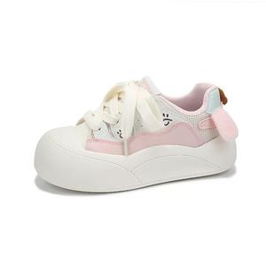 Luji Легкие низкие скейтерские туфли на платформе для женщин розовые, цвет Pink