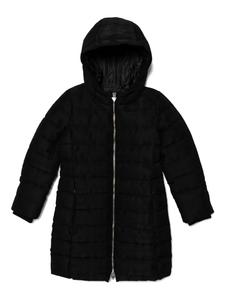 Guess Kids детское пуховое пальто с капюшоном, черный