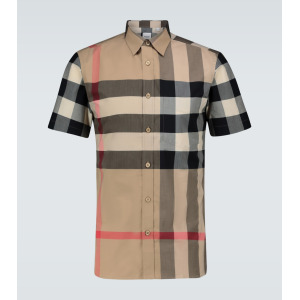 Клетчатая рубашка Somerton Burberry, бежевый