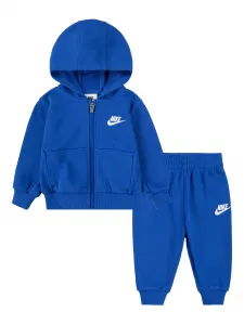 Спортивный костюм на молнии с вышитым логотипом Nike Kids, синий