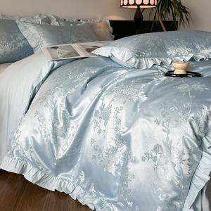 LUOLAI HOME Комплект постельного белья, 4 предмета, простыня на резинке, 180 см