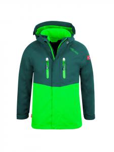 Trollkids Куртка Bryggen 3-в-1 темно-зеленого цвета