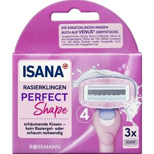 Лезвия бритвы идеальной формы ISANA, 3 шт.