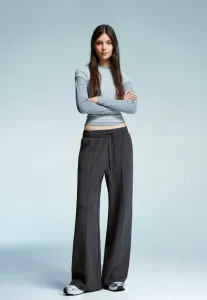 Широкие спортивные штаны Bershka, Grey