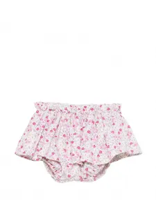 Шорты с оборками и цветочным принтом Mariella Ferrari, белый