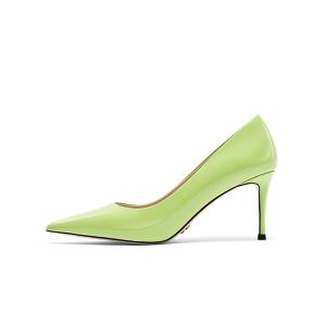 NINE WEST Тонкие каблуки с острым носом на шпильке 7,5 см для женщин - цвет петрушка (лакированная кожа), цвет Parsley Green (Patent Leather)