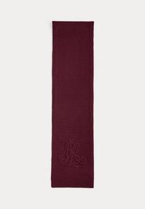 Шарф Lauren Ralph Lauren EMBROIDERED-LOGO SCARF, Dark Garnet/Bordeaux