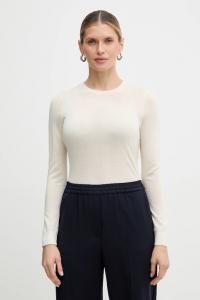 Шерстяной свитер ферпина BOSS, бежевый