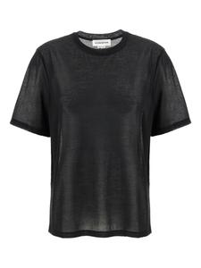 Victoria Beckham футболка с вышитым логотипом, черный