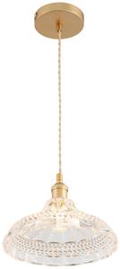 Novel Оригинальный подвесной светильник, цоколь E14, прозрачный металл/стекло, степень защиты IP20