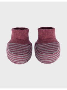 OrganicEra Детские туфли цвета бордо меланж