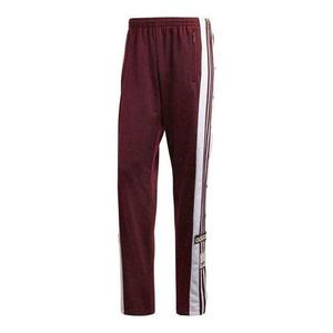 Спортивные штаны Men's adidas originals Side Retro Casual Sports Pants/Trousers/Joggers Autumn Dark Red, красный
