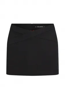 Мини-юбка на молнии Karl Lagerfeld, черный