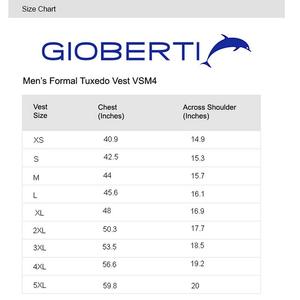 Мужской деловой костюм Gioberti, 4 предмета, атласный жилет, галстук-бабочка и нагрудный платок, цвет Turquoise