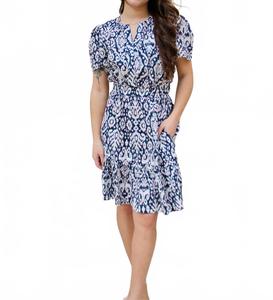 Бристол Пейсли платье в синем цвете DEAR JOHN DENIM