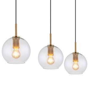 Подвесной светильник Globo Lighting Adara VI, прозрачное стекло / железо - 3 лампы