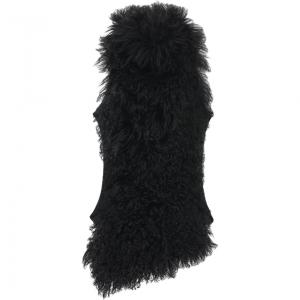 Безрукавка из овчины Alexander McQueen, черный