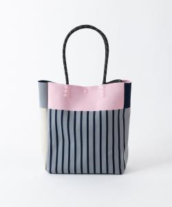 Вязаная сумка в полоску Tricot, цвет 95Gray