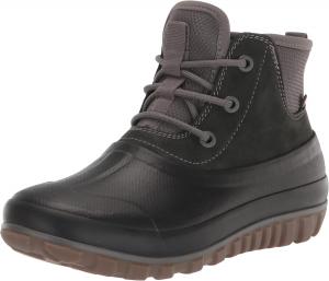 Женские классические повседневные сапоги BOGS с кружевами и кожей для снега, Dark Gray