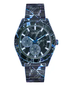 Мужские многофункциональные часы черного цвета, 44mm Guess