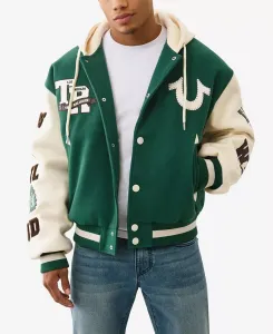 Мужская ретро куртка True Religion, зеленый