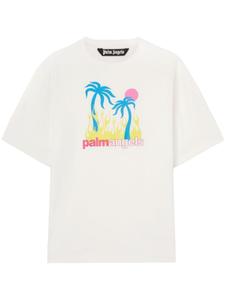 Palm Angels футболка Burning Oasis, белый