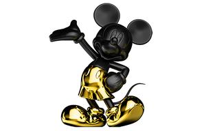 Коллекция Mickey Tribute, фигурка Electroplated Edition, модная фигурка 28 см Disney, tribute - electroplated черный золотой 28cm