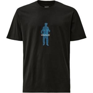 Футболка C.P.Company с рубчиком в стиле британского моряка, черная