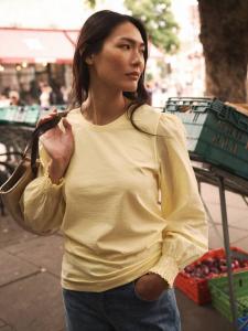 Топ с присборенными манжетами Teddy NRBY, Yellow