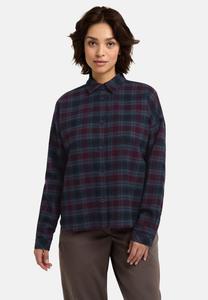 Блуза Jack Wolfskin BAJA, Check Dark Navy/Dark Blue