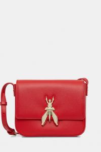 Кожаная сумка Patrizia Pepe, красный