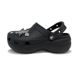 Crocs Классические женские черные сабо на платформе