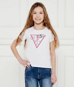 Футболка детская Guess Regular Fit с логотипом, белый