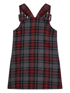 Платье в клетку тартан Dolce & Gabbana Kids, серый