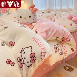 Yalu Пододеяльник 150х200 см из молочного вельвета, двусторонний, дизайн Bow Tie KT