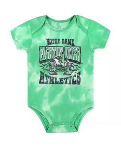 Боди для новорожденных и младенцев мальчиков и девочек в зеленом стиле Notre Dame Fighting Irish Lil Rocker Tie-Dye Outerstuff