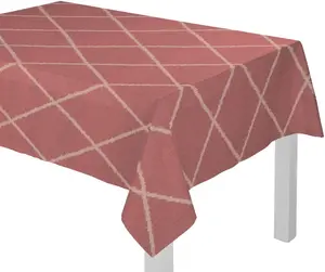 Скатерть Адам "Шкатулка Вальделана Светлая" Adam Ø 145 см, вишнево-красный