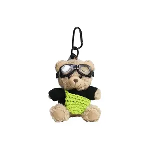 77 SEVEN DREAM Очаровательный пилотский брелок плюшевый мишка Little Brown Bear, высота 12 см