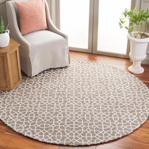 Ковер SAFAVIEH, 183 x 183 см, Audrey Collection, Taupe & Ivory, геометрический рисунок, идеально для гостиной, столовой, спальни (AUD103E)