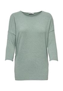 Блузка-рубашка, рукав 3/4, круглый вырез, женская ONLY, цвет 190702001 Chinois