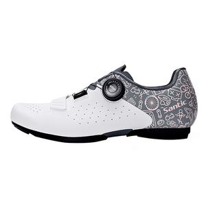 Износостойкие и легкие низкие велотуфли для женщин SANTIC, White