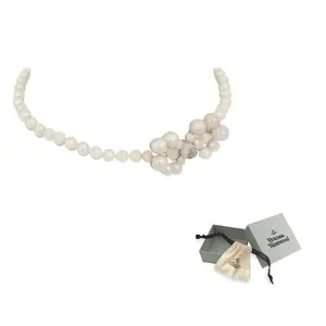 Vivienne Westwood Женское колье с кристаллами белое